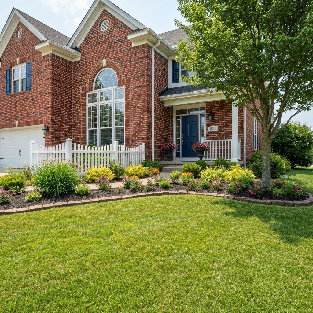 Original ground level photo of a suburban house